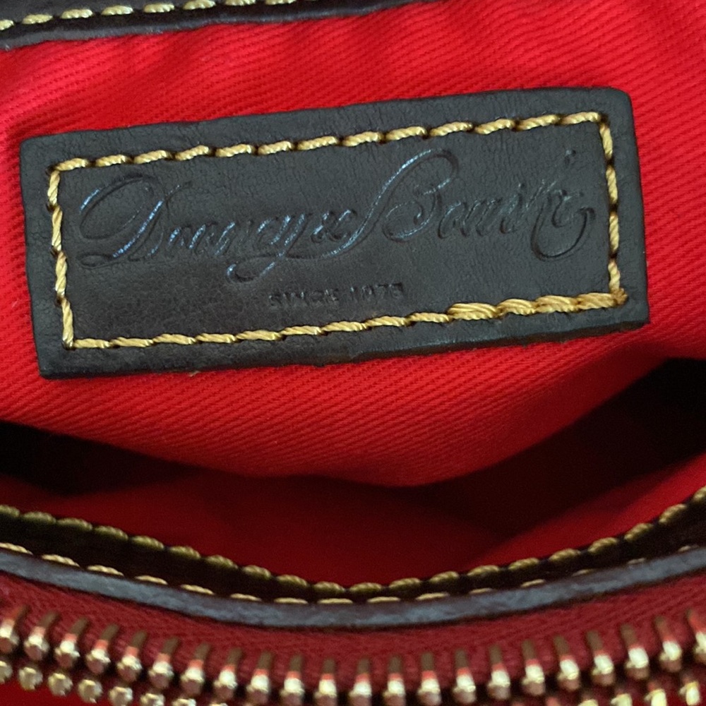 Green Dooney & Bourke Suede Quilted Leather Satchel Purse - Picture 9 of 15